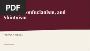 Taoism, Confucianism, and Shintoism