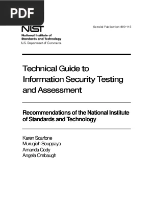Technical Guide to Information Security Testing and Assessment (SP 800-115)