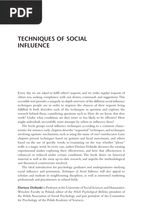 Techniques of Social Influence