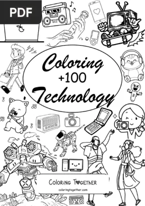 Technology Coloring Book