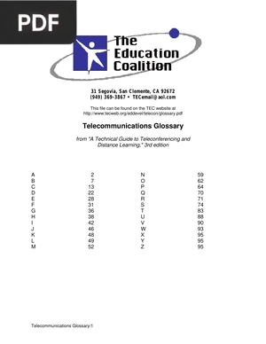 Telecommunications Glossary