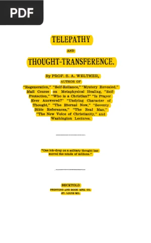 Telepathy and Thought-Transference