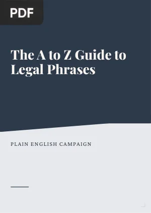 The A to Z Guide to Legal Phrases