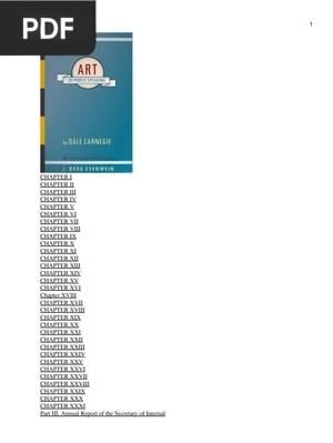 The Art of Public Speaking