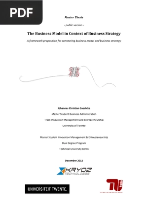 The Business Model in Context of Business Strategy