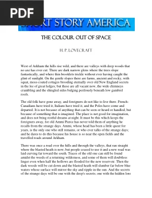 The Colour Out of Space