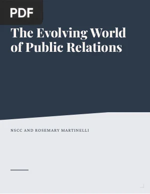The Evolving World of Public Relations