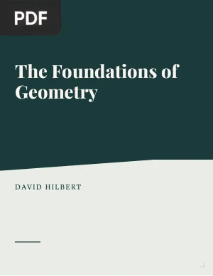 The Foundations of Geometry