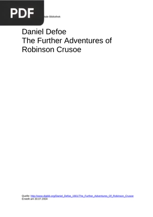 The Further Adventures of Robinson Crusoe