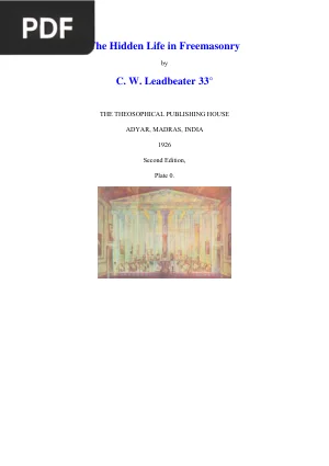 The Hidden Life in Freemasonry