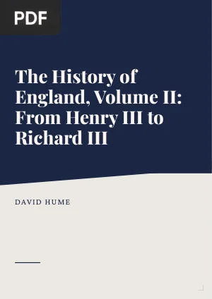 The History of England, Volume II: From Henry III to Richard III