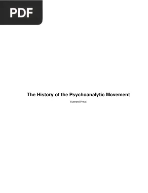 The History of the Psychoanalytic Movement