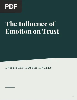 The Influence of Emotion on Trust