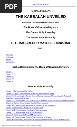 The Kabbalah Unveiled