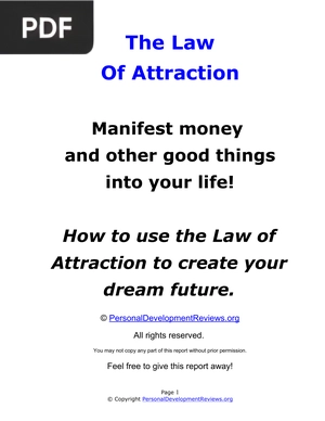 The Law Of Attraction - Manifest money  and other good things into your life!