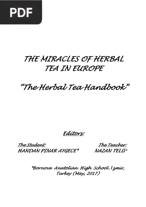 The Miracles of Herbal Tea in Europe, The Herbal Tea Handbook
