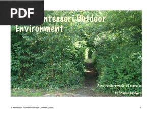 The Montessori Outdoor Environment