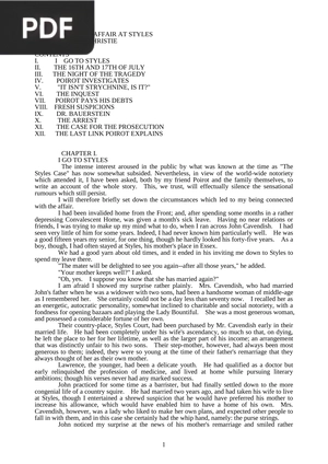 The Mysterious Affair at Styles