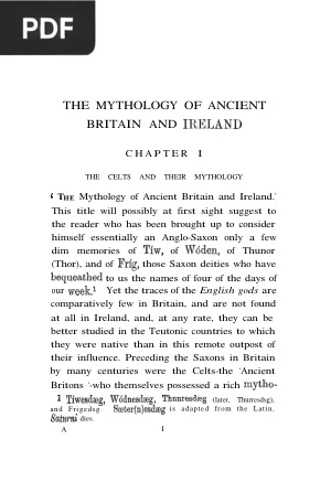 The Mythology of Ancient Britain and Ireland