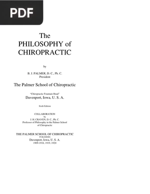 The Philosophy Of Chiropractic