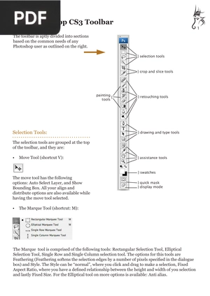 The Photoshop CS3 Toolbar
