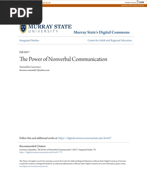 The Power of Nonverbal Communication