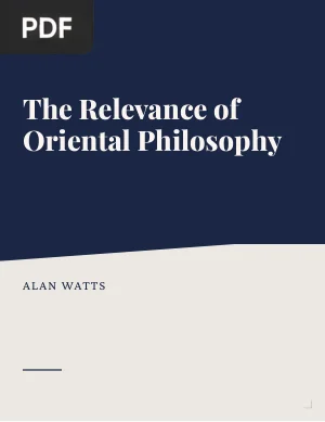 The Relevance of Oriental Philosophy