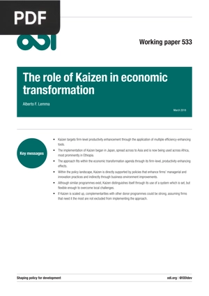 The role of Kaizen in economic transformation