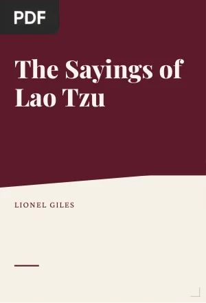 The Sayings of Lao Tzu