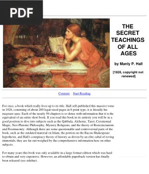 The Secret Teachings of All Ages