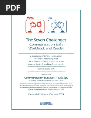 The Seven Challenges Communication Skills Workbook and Reader