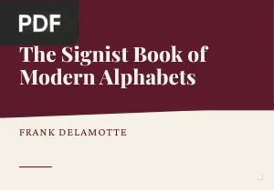 The Signist Book of Modern Alphabets