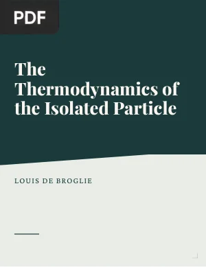 The Thermodynamics of the Isolated Particle