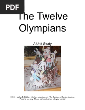 The Twelve Olympians Study Guide