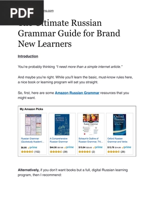 The Ultimate Russian Grammar Guide for Brand New Learners