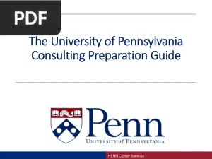 The University of Pennsylvania Consulting Preparation Guide