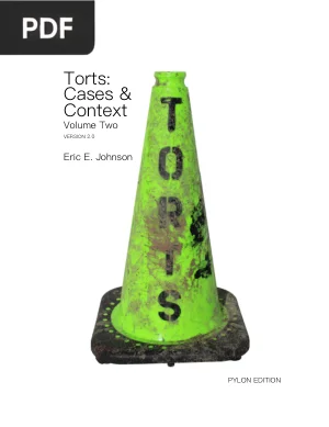 Torts: Cases and Context (Volume Two)