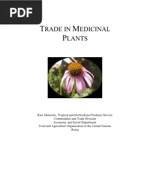 Trade In Medicinal Plants