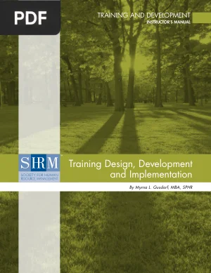 Training Design, Development and Implementation