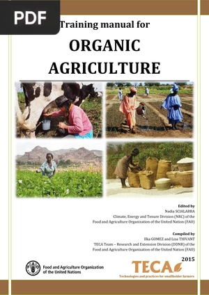 Training manual for organic agriculture