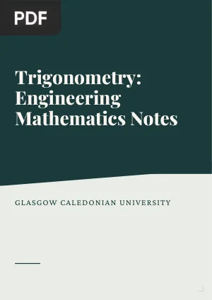 Trigonometry: Engineering Mathematics Notes