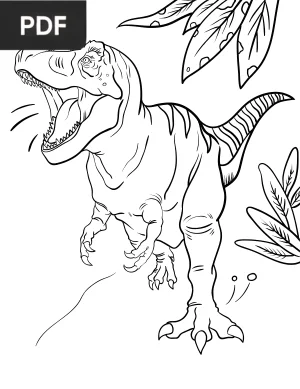 Tyrannosaurus Rex Coloring Page