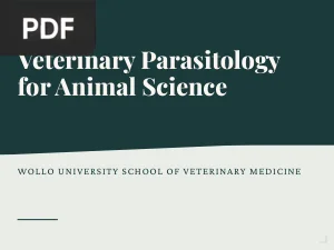 Veterinary Parasitology for Animal Science