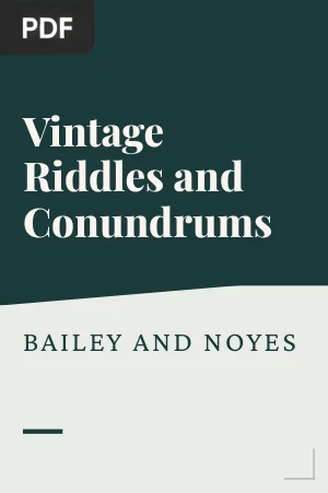 Vintage Riddles and Conundrums