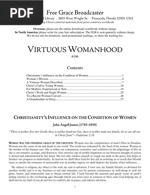 Virtuous Womanhood