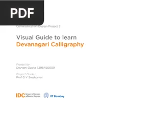Visual Guide to Learn Devanagari Calligraphy