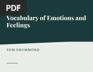 Vocabulary of Emotions Feelings (Article)