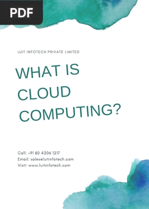 What is cloud computing?