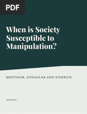 When is Society Susceptible to Manipulation?