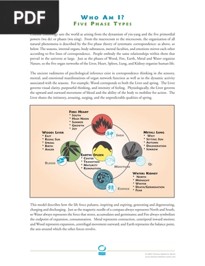 Who Am I? five phase types